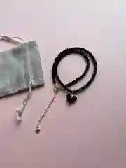 Черный чокер из хрусталя "Сердце" с цирконом