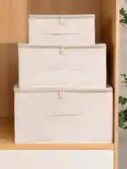 Коробка для хранения вещей и белья, на молнии, кофр органайзер для хранения, 3 размера