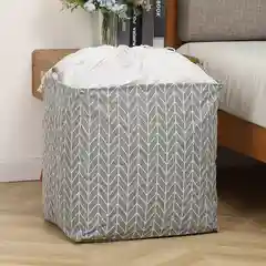 Корзина для хранения, большая 100л, с крышкой на завязках, органайзер для вещей и игрушек