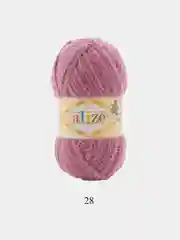 Сиреневый пряжа плюшевая Alize Softy, микрополиэстер, 50 г, 115 м