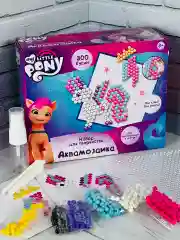 Аквамозаика 300 бусин для девочки аква бусинки мозаика пони My little pony лошадка мульт