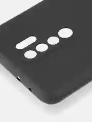 Черный чехол ROSCO для Xiaomi Redmi 9, матовый, силиконовый, тонкий, бортик вокруг камер