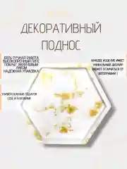 Декор для дома.  Поднос декоративный из гипса покрытый лаком