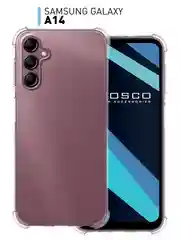 Прозрачный противоударный чехол ROSCO для Samsung Galaxy A14, силиконовый, с усиленными углами