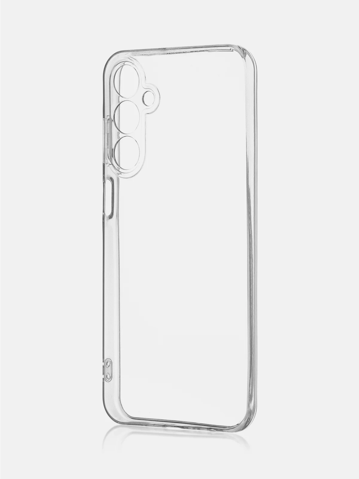 Прозрачный чехол для Samsung Galaxy A25 матовый / прозрачный ROSCO силиконовый, бортик вокруг камер
