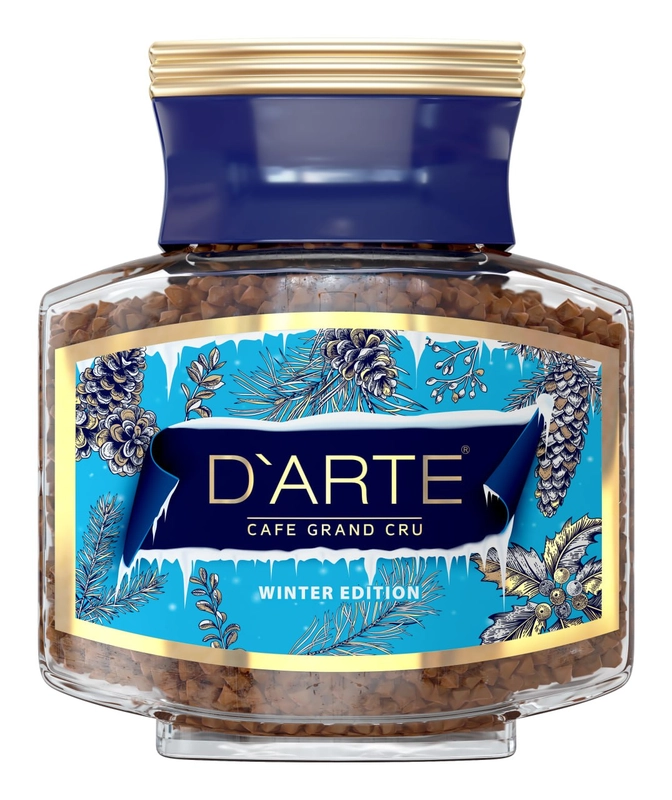 Кофе растворимое DArte Winter Edition, сублимированное, 95 г