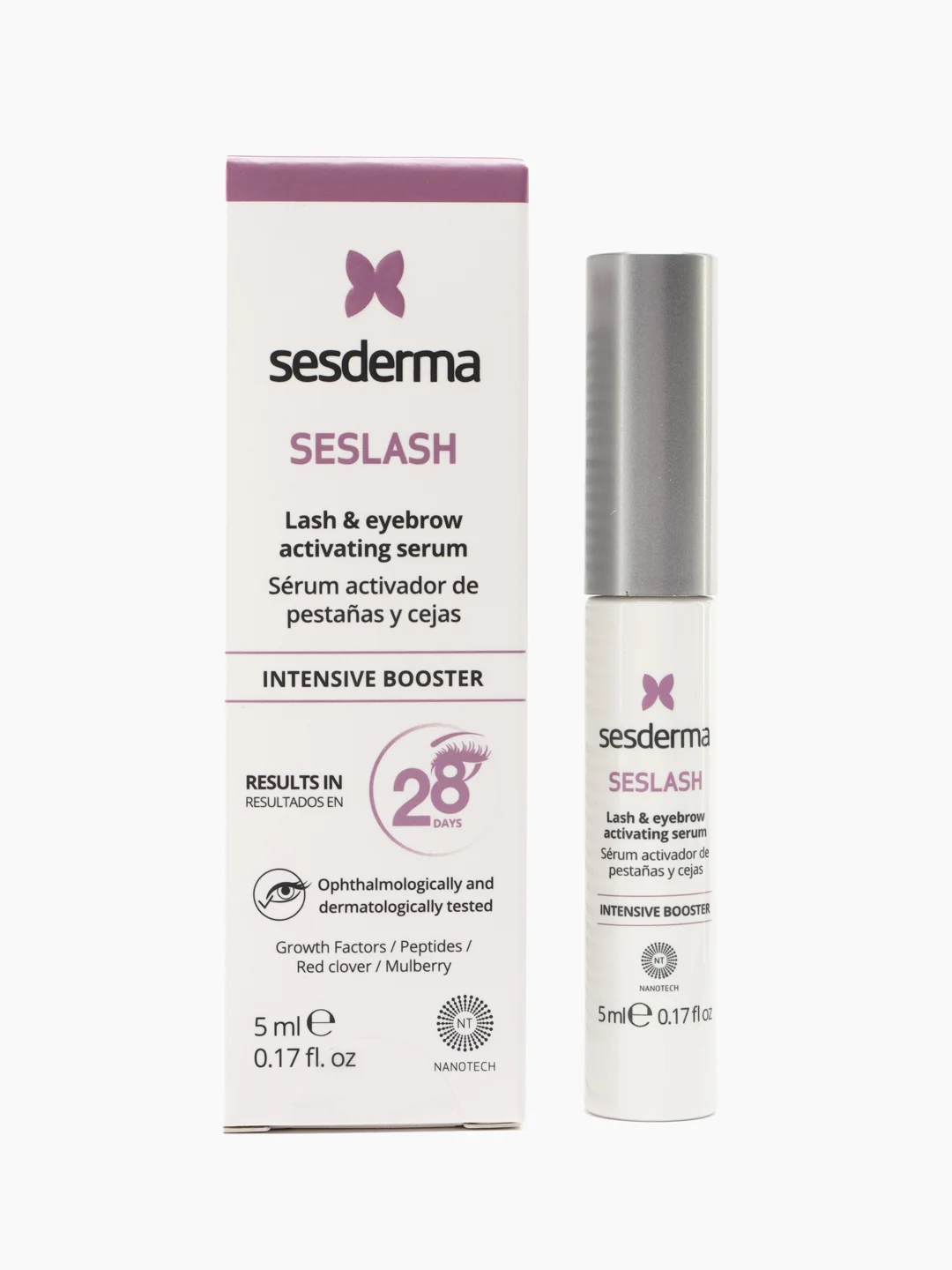 Sesderma SESLASH Сыворотка активатор для роста ресниц и бровей, с аппликатором, 5 мл