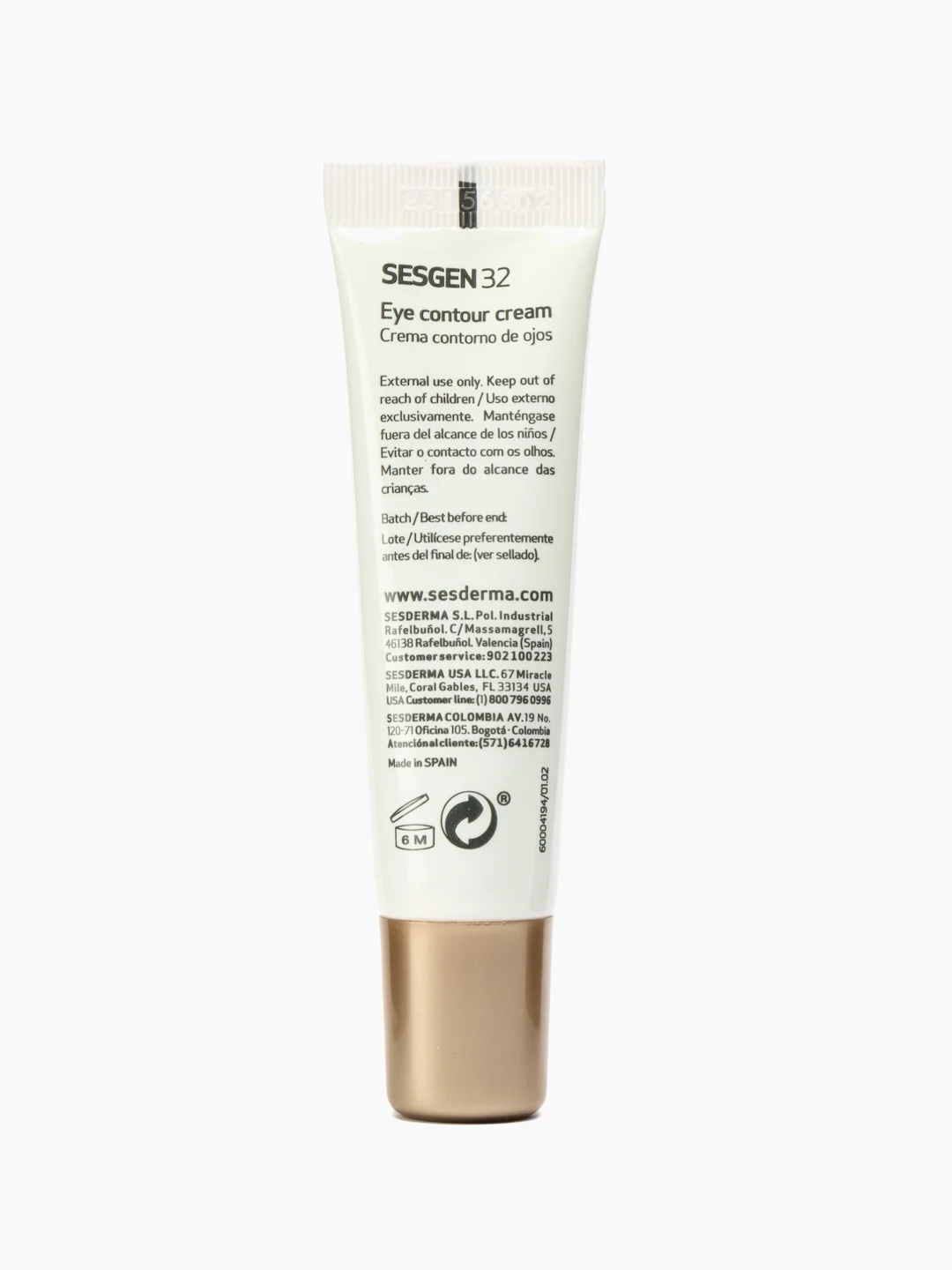 Sesderma SESGEN 32 Крем-контур лифтинг для глаз, омолаживающий для всех типов кожи, 15 мл
