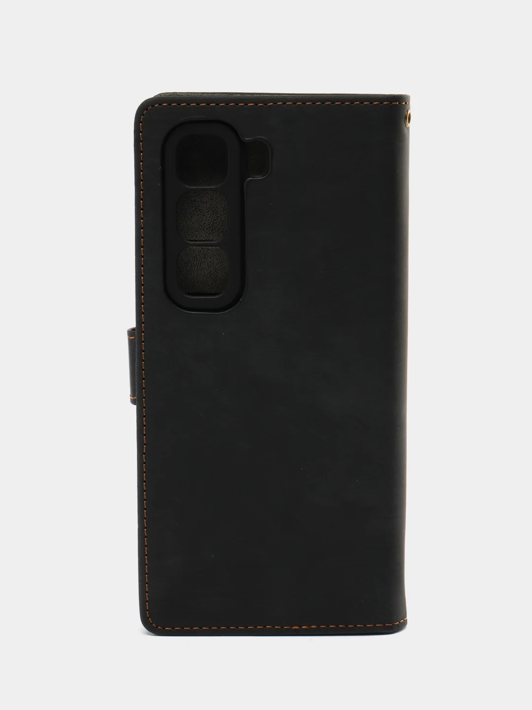 Черный чехол-книжка Infinix Hot 50 4G (Инфиникс Хот 50) с магнитной застежкой противоударный