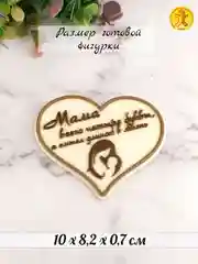 Силиконовая форма "Мама - всего 4 буквы..." молд