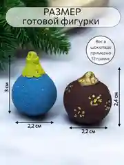 Силиконовая форма "Новогодние шарики" молд