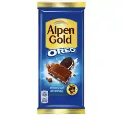 Шоколад Alpen Gold Oreo со вкусом ванили и кусочками печенья, 85 г
