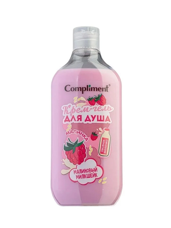 Compliment Крем-гель для душа «Малиновый милкшейк», 500мл