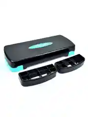 Черный степ платформа ProRun, 2 уровня высоты 10, 15 см