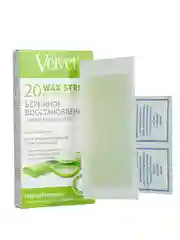 Velvet Восковые полоски для чувствительной кожи Бережное восстановление (20 шт)