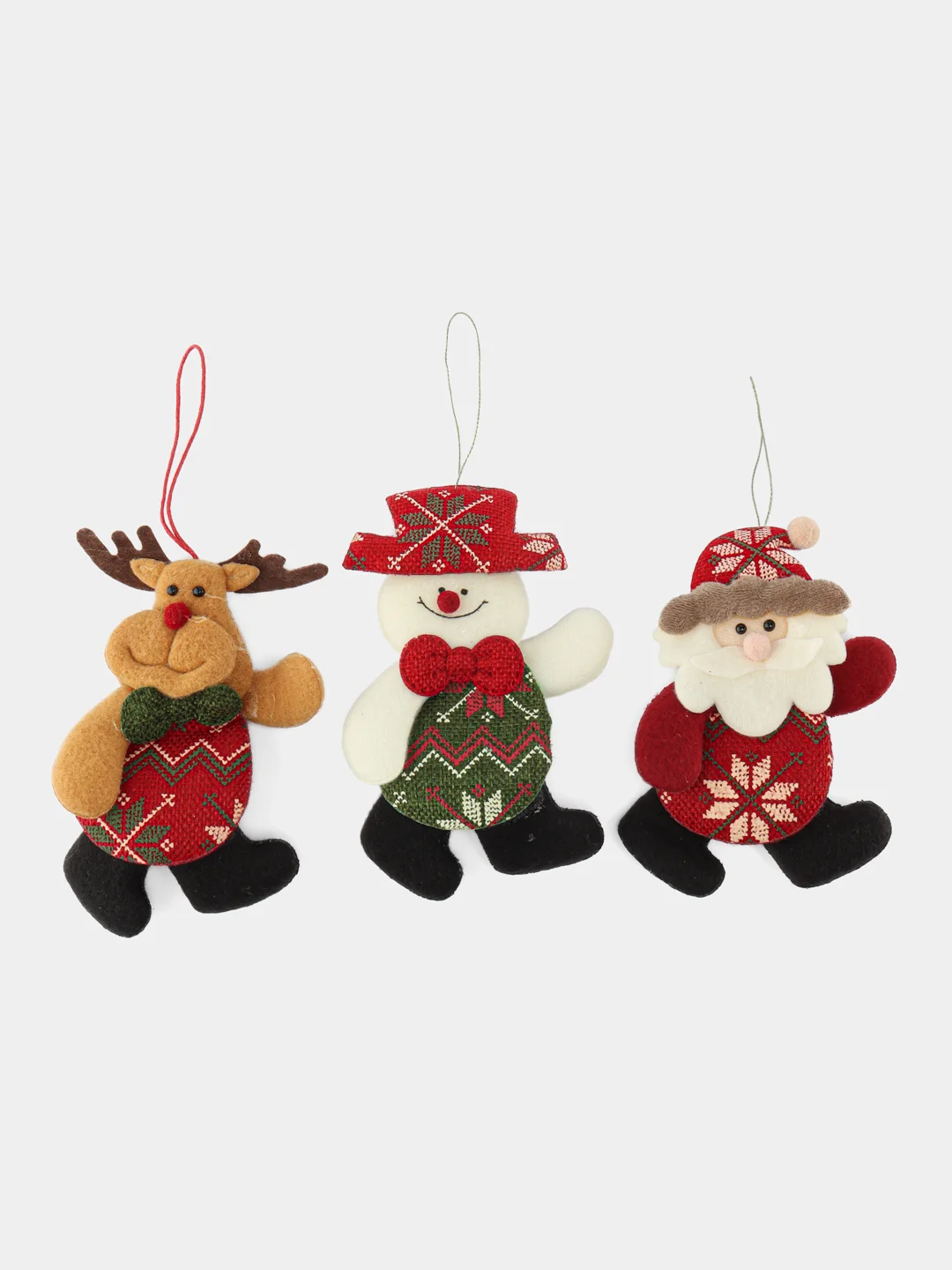 Багровый новогодние украшения. Елочные игрушки набор из 3 шт