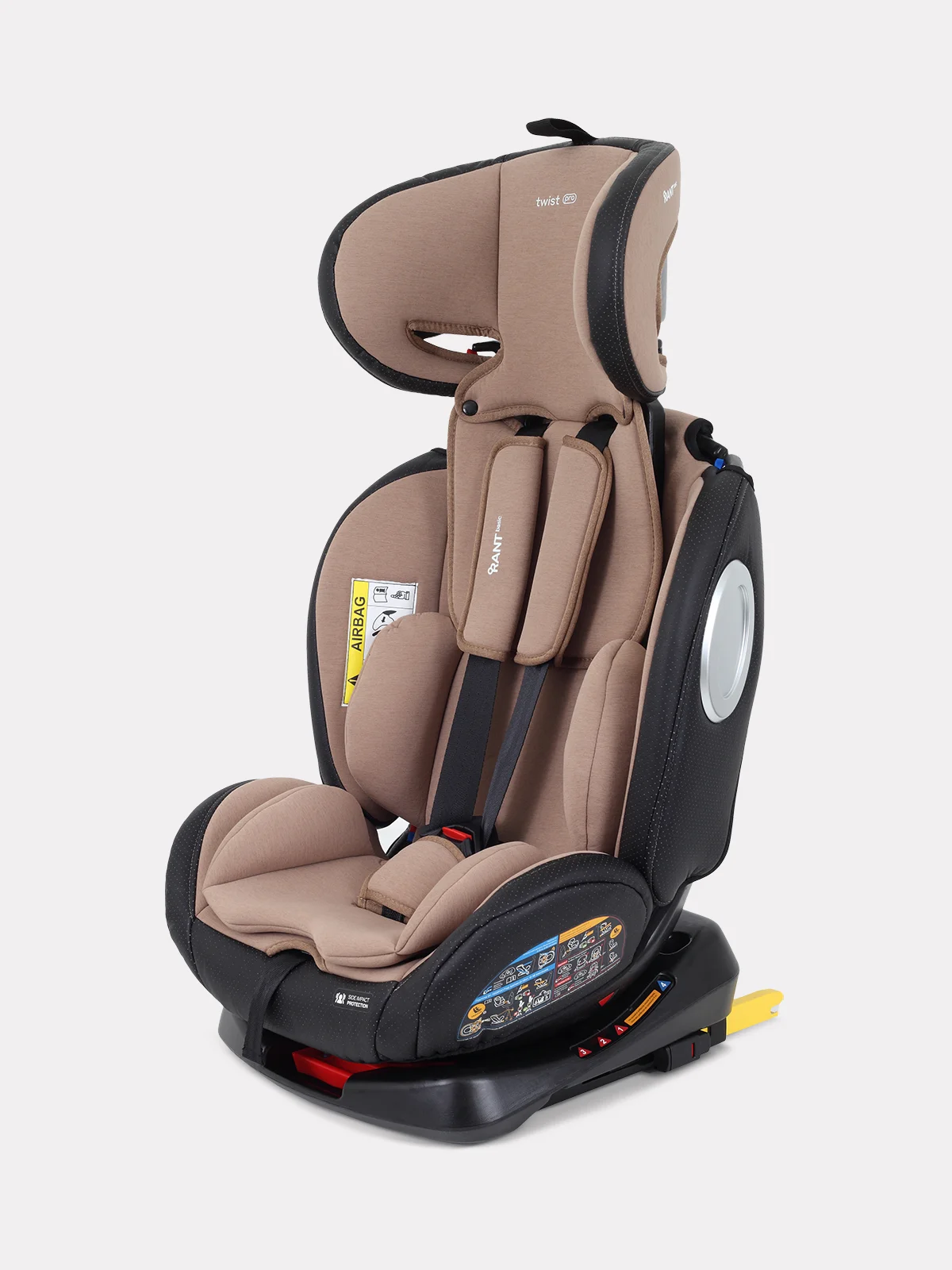 Бежевый автокресло RANT Twist pro isofix группа 0+-1-2-3 (0-36 кг)