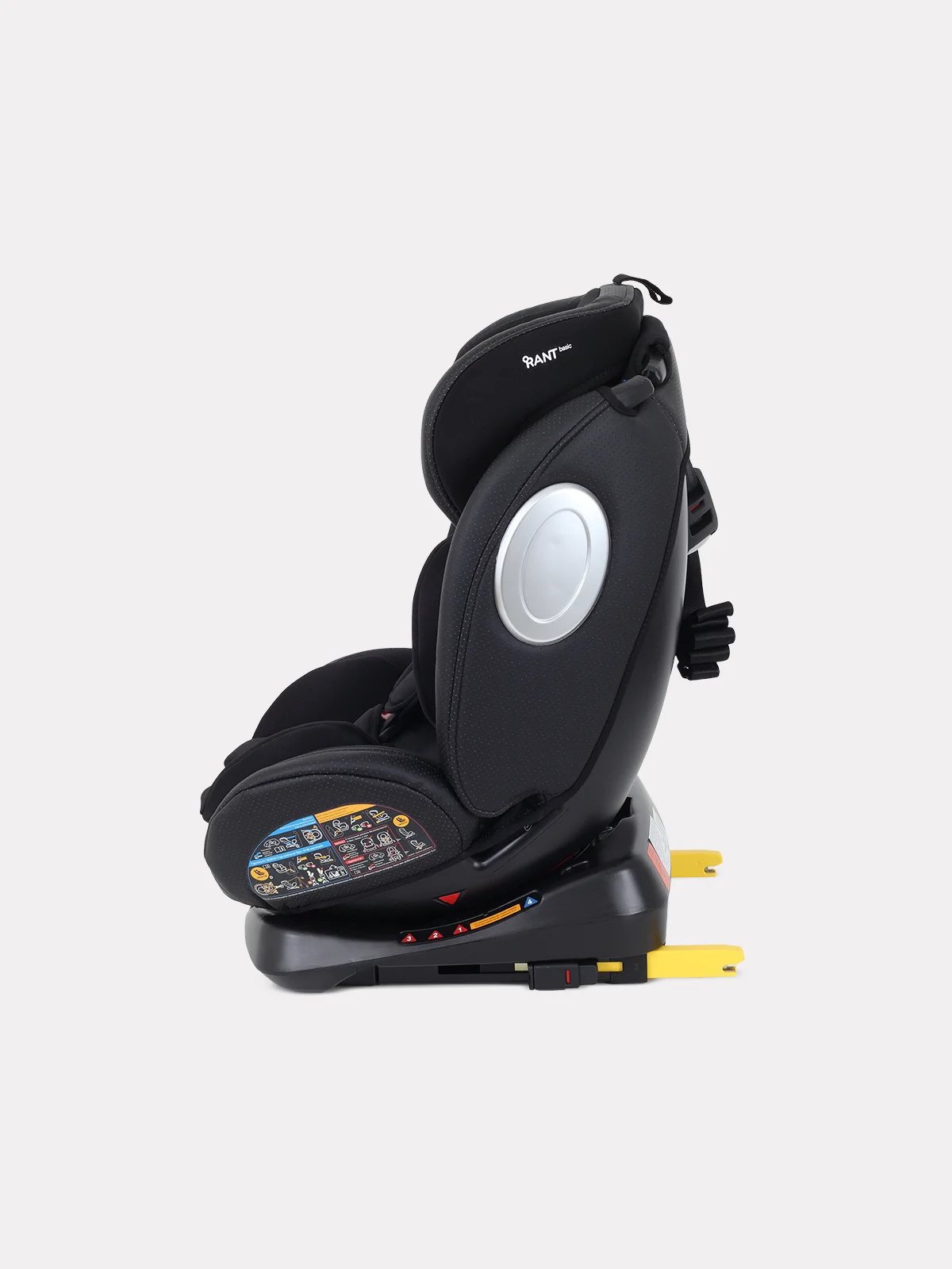 Черный автокресло RANT Twist pro isofix группа 0+-1-2-3 (0-36 кг)
