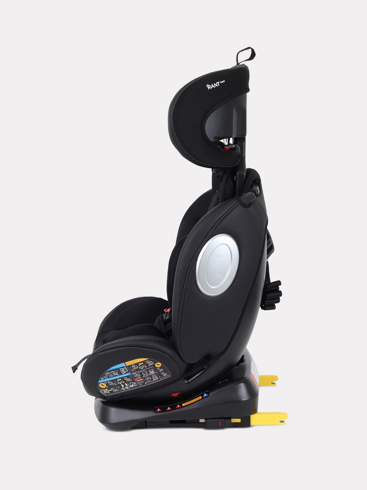 Черный автокресло RANT Twist pro isofix группа 0+-1-2-3 (0-36 кг)