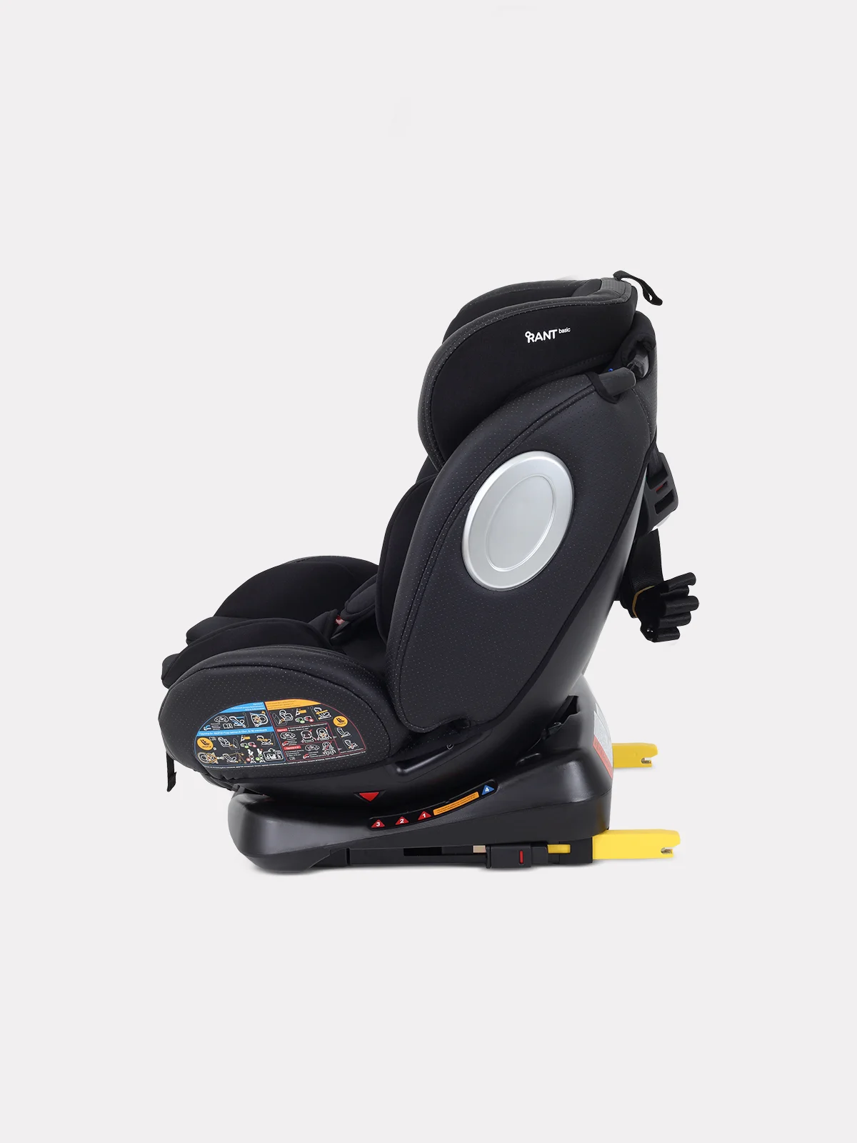 Черный автокресло RANT Twist pro isofix группа 0+-1-2-3 (0-36 кг)
