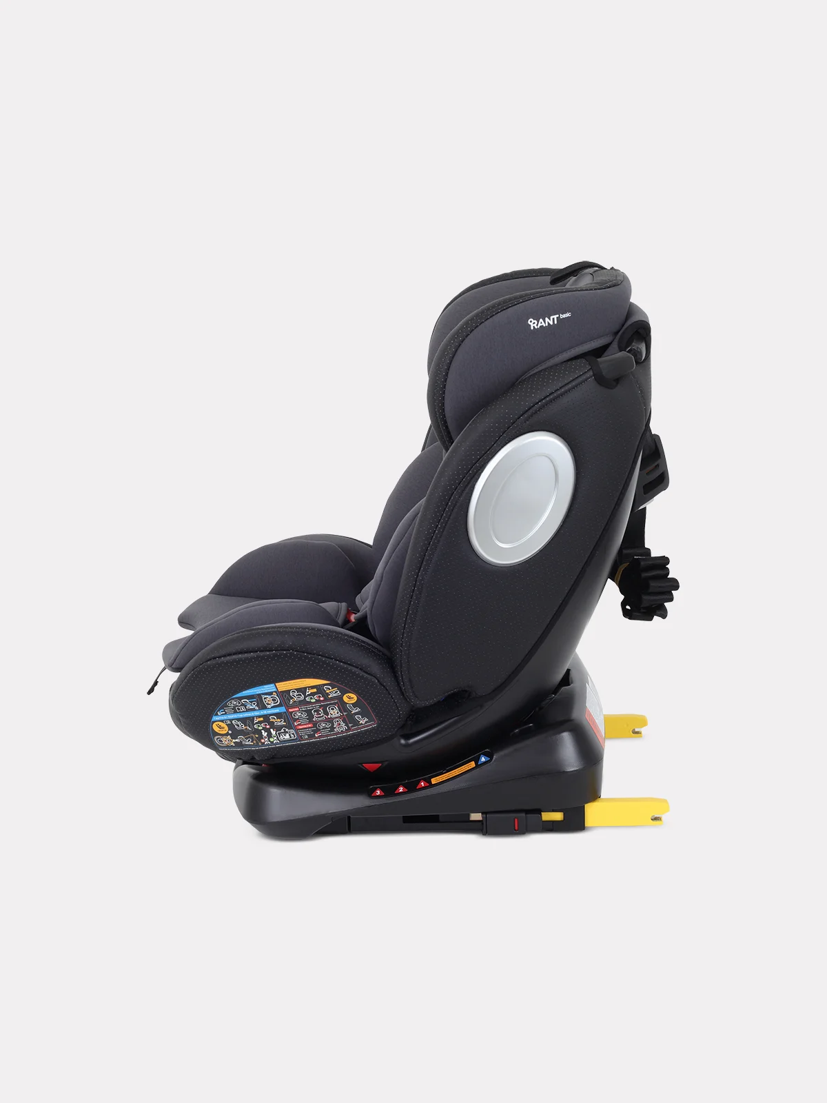 Серый автокресло RANT Twist pro isofix группа 0+-1-2-3 (0-36 кг)