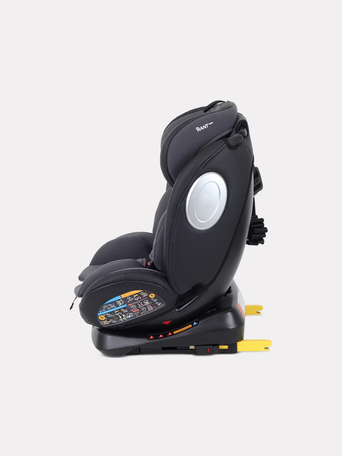 Серый автокресло RANT Twist pro isofix группа 0+-1-2-3 (0-36 кг)