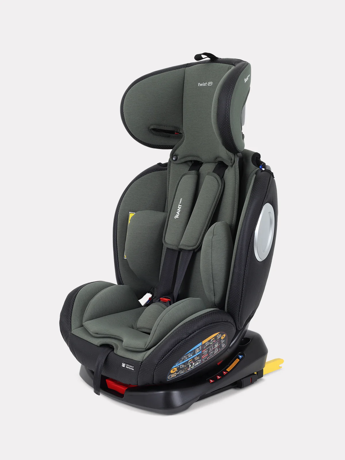 Зеленый автокресло RANT Twist pro isofix группа 0+-1-2-3 (0-36 кг)