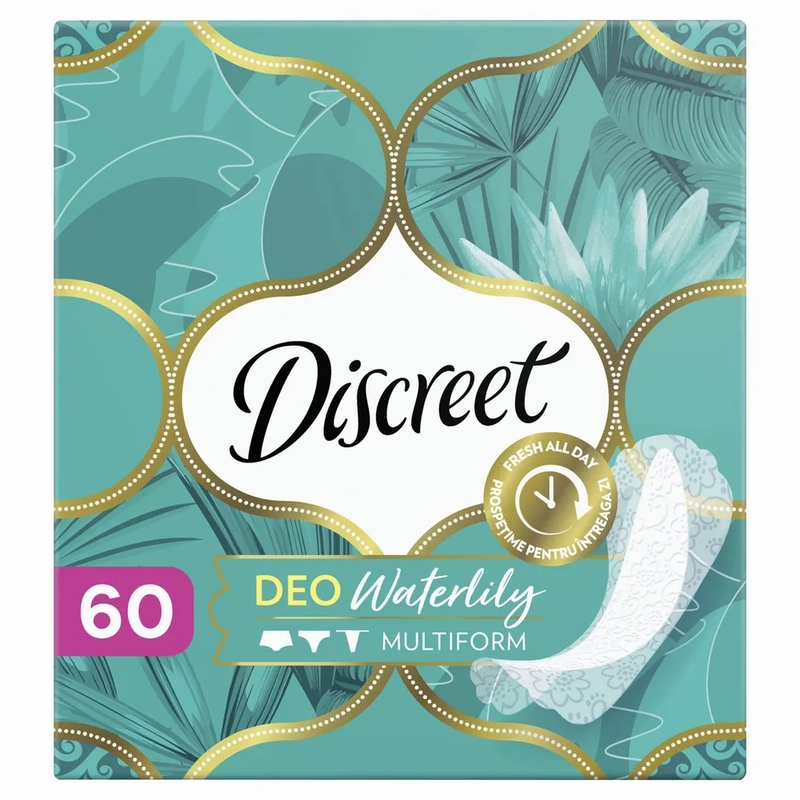 Прокладки Discreet Deo "Водная Лилия ", Multiform, ежедневные, 60 штук