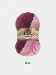 Бордовый пряжа Alize Angora Gold Batik, 20% шерсть, 80% акрил, 100 г, 550 м