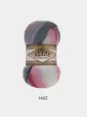 Тёмно-розовый пряжа Alize Angora Gold Batik, 20% шерсть, 80% акрил, 100 г, 550 м