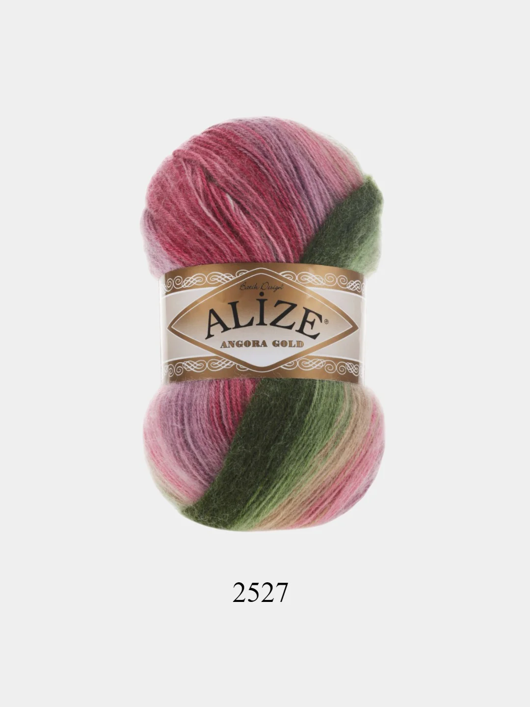 Фуксия пряжа Alize Angora Gold Batik, 20% шерсть, 80% акрил, 100 г, 550 м