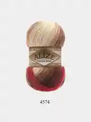 Вишнёвый пряжа Alize Angora Gold Batik, 20% шерсть, 80% акрил, 100 г, 550 м