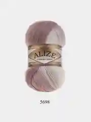 Коралловый меланж пряжа Alize Angora Gold Batik, 20% шерсть, 80% акрил, 100 г, 550 м