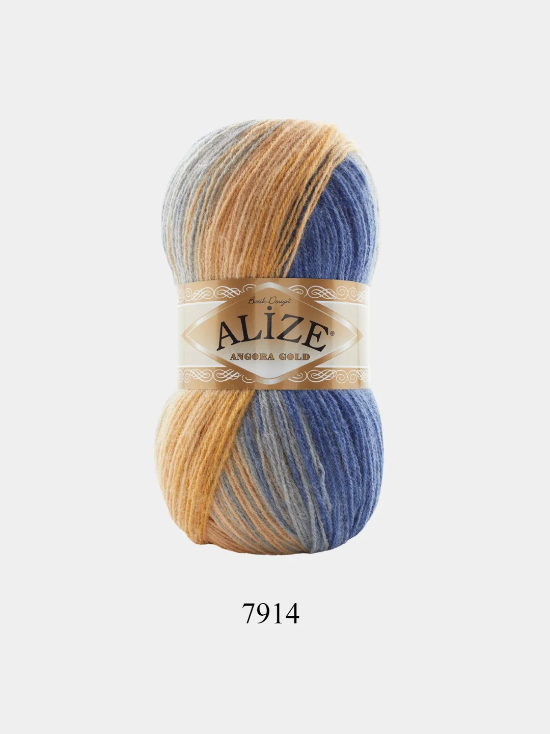 Ледяной пряжа Alize Angora Gold Batik, 20% шерсть, 80% акрил, 100 г, 550 м