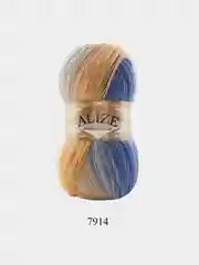 Ледяной пряжа Alize Angora Gold Batik, 20% шерсть, 80% акрил, 100 г, 550 м