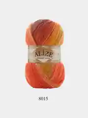 Алый пряжа Alize Angora Gold Batik, 20% шерсть, 80% акрил, 100 г, 550 м