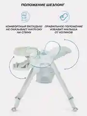 Зеленый стульчик для кормления CAFE Light
