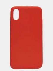 Чехол красный без логотипа для iphone xs/x