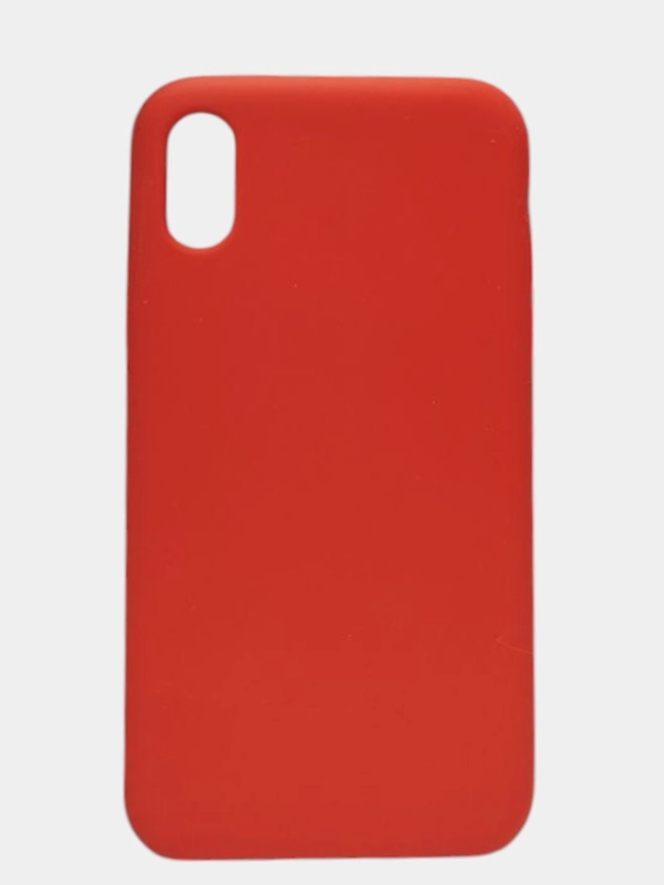 Чехол красный без логотипа для iphone xs/x