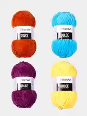 Фиолетовый пряжа плюшевая YarnArt Dolce (ЯрнАрт Дольче)