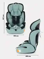 Зеленый автокресло MOWBaby Runner, группа 1-2-3, 9-36 кг