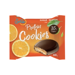 Печенье Solvie "Protein cookies" протеиновое апельсиновое, 35% белка, без сахара, 60г