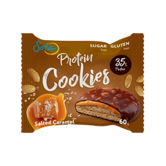 Печенье Solvie "Protein cookies" протеиновое арахис и соленая карамель, 35% белка, 60г