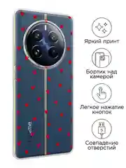 Коралловый меланж чехол на Realme 12 Pro / Реалми 12 Про прозрачный, с рисунком
