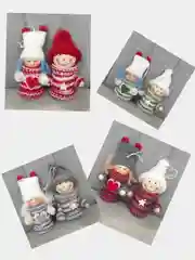 Елочная игрушка новогодняя, ёлочное украшение, подвеска, деревянная игрушка 2 шт