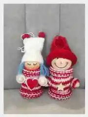Алый елочная игрушка новогодняя, ёлочное украшение, подвеска, деревянная игрушка 2 шт