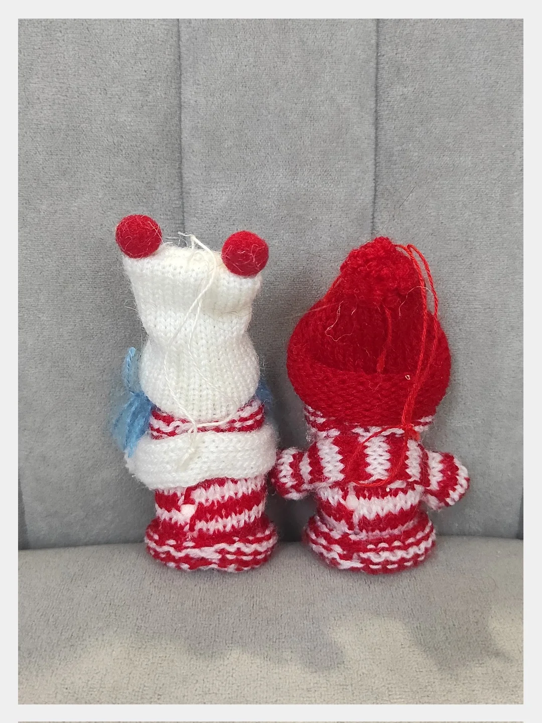 Алый елочная игрушка новогодняя, ёлочное украшение, подвеска, деревянная игрушка 2 шт
