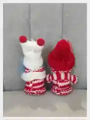 Алый елочная игрушка новогодняя, ёлочное украшение, подвеска, деревянная игрушка 2 шт