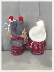 Бордовый елочная игрушка новогодняя, ёлочное украшение, подвеска, деревянная игрушка 2 шт