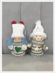 Мятный елочная игрушка новогодняя, ёлочное украшение, подвеска, деревянная игрушка 2 шт